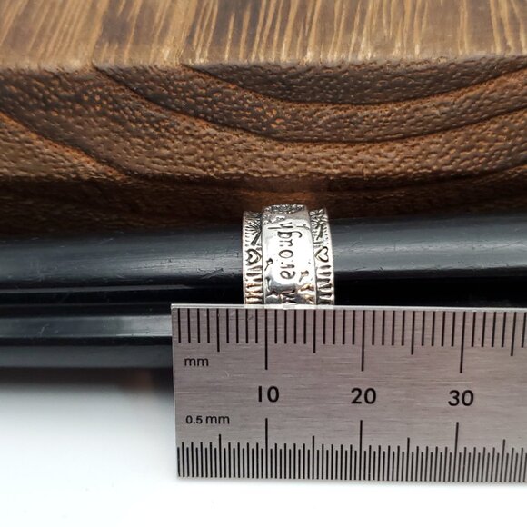 Size 6.5 925 Sterling Silver I Am Enough Dandelions Ring - Picture 7 of 8